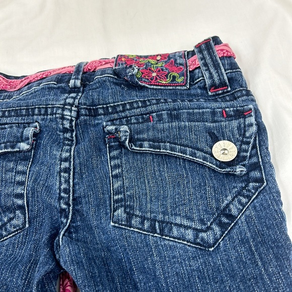 Bundle of 2 Girl Blue Jean Shorts Size 7 ~ Bobby Jack Faded Glory - Picture 7 of 14
